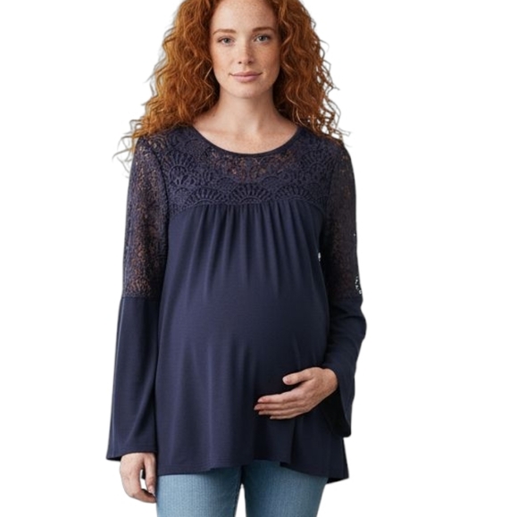 Octavia Tops - Octavia Maternity Bell Sleeve Blouse